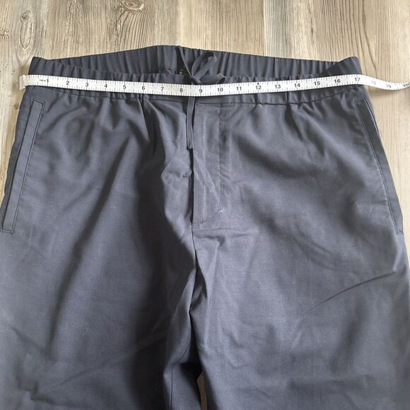 COS Wide Pants Women’s Size 38R Navy Blue Pull On Elastic Waist Minimalist Pants - Picture 4 of 7